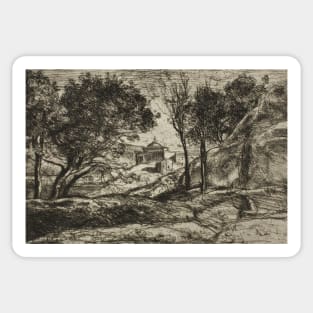 Souvenir of Tuscany by Jean-Baptiste-Camille Corot Sticker